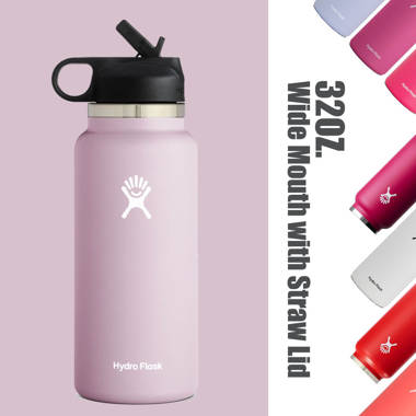 Light pink hydro hot sale flask straw lid